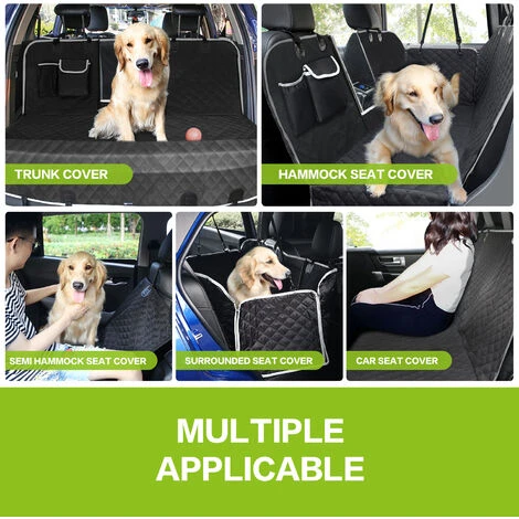 Housse De Si¨¨ge Pour Chien Pour La Banquette Arri¨¨re, Pecute Housse Voiture Imperm¨able Pour Chien Avec Fen¨ºtre De Visualisation, Avec 2 Housses Lat¨rales De Sac Et 2 Ceintures De S¨curit¨ Pour Chi 4 Housse De Si¨¨ge Pour Chien Pour La Banquette Arri¨¨re, Pecute Housse Voiture Imperm¨able Pour Chien Avec Fen¨ºtre De Visualisation, Avec 2 Housses Lat¨rales De Sac Et 2 Ceintures De S¨curit¨ Pour Chi – Image 4