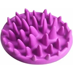 Gamelle Anti-engloutissant Pet Plus Lent Alimentation Alimentation Plats Feeder Eau Pour Les Chiens Et Les Chats Violet, Pet Supplies