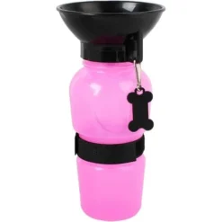 Gourde Pour Chien, Bouteille D'eau Pour Chiens, 500ml Gamelle Abreuvoirs Pour Pet Distributeur D'eau Antibactérie Voyage Bouteille Bol, Animal De Compagnie Extérieur Potable