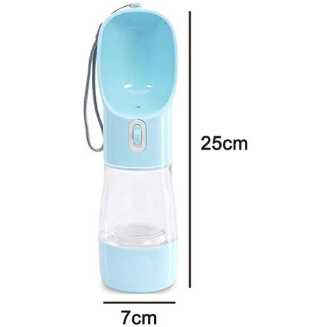 Bouteille D'Eau Pour Chien Pour La Marche, Distributeur D'Eau Multifonctionnel Et Portable Pour Chien Avec Récipient Alimentaire, Tasse Combinée Amovible Pour Boire Et Manger, Convient Pour Les Chats 5 Bouteille D'Eau Pour Chien Pour La Marche, Distributeur D'Eau Multifonctionnel Et Portable Pour Chien Avec Récipient Alimentaire, Tasse Combinée Amovible Pour Boire Et Manger, Convient Pour Les Chats – Image 5