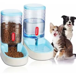 Distributeur Automatique D'Eau Et De Nourriture Pour Animaux De Compagnie Chats Chiens 11 Gallons Avec 1 Distributeur D'Eau Et 1 Chargeur Automatique