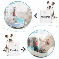 Distributeur Automatique D'Eau Et De Nourriture Pour Animaux De Compagnie Chats Chiens 11 Gallons Avec 1 Distributeur D'Eau Et 1 Chargeur Automatique -Promos Patto Chou Boutique 97537448 3