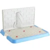 Plateau De Pot D'Intérieur Pour Chiot De Chien De Compagnie Avec Mur De Simulation De Protection De Poteau De Pipi, Toilette De Chien De Coussin De Chiot Non Déchiré