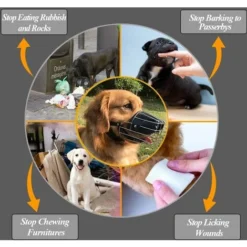 Muselière En Métal Muselières Pour Chiens Muselière En Cuir Pour Grands Chiens Mordre Et Sécurité Pour La Plupart Des Chiens -Promos Patto Chou Boutique 97540244 5