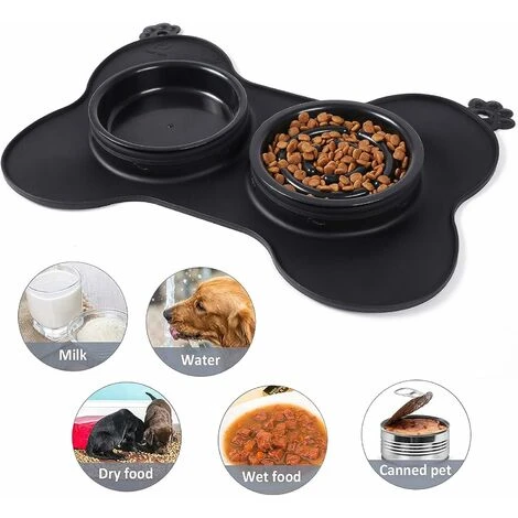 Gamelle Anti-boulimie Pour Chiens Et Chats, Gamelle Slow Food Avec Fond Antidérapant Pour Favoriser Une Alimentation Saine, Adaptée Aux Petits Et Moyens Animaux 5 Gamelle Anti-boulimie Pour Chiens Et Chats, Gamelle Slow Food Avec Fond Antidérapant Pour Favoriser Une Alimentation Saine, Adaptée Aux Petits Et Moyens Animaux – Image 5