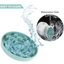 Bol Pour Chien à Alimentation Lente En Silicone Avec Ventouse, Bol Pour Chat à Alimentation Lente, Ralentit La Vitesse De Consommation Des Animaux De Compagnie, Favorise La Digestion -Promos Patto Chou Boutique 97559490 5