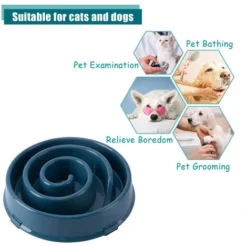 Bol à Alimentation Lente Pour Chien, Plats D'alimentation Plus Lents Pour Animaux De Compagnie Anti-avalement -Promos Patto Chou Boutique 97629868 5
