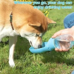 Gourde Pour Chien-350 Ml Portable Distributeur D'eau Pliable Pour Chien étanche Et De Qualité Sans BPA Bouteille D'eau De Voyage En,pour Chat Et Chien Pour La Marche En Plein Air,la Randonnée Lefou -Promos Patto Chou Boutique 97673151 5