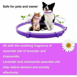 LTS FAFA Collier Apaisant Pour Chiens Et Chats, Collier Anti-anxiété De Taille Réglable, Effet Apaisant Durable Et Naturel, Soulagement De L'anxiété Pour Chat Et Chien 1pc 38cm -Promos Patto Chou Boutique 98027130 4