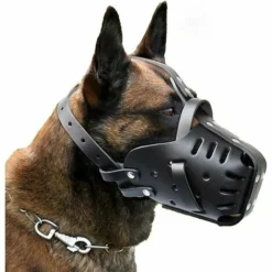 Muselières Pour Animaux De Compagnie,Cuir Fait à,Chiens Taille Moyenne Et Grande,Berger Allemand Doberman,Masques Anti-Morsure Le Dressage Chiens,muselières Défense