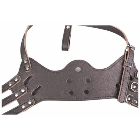 Chien En Cuir Muselière Anti-aboiement Pour Les Grands Chiens De Petite Taille Moyenne L 3 Chien En Cuir Muselière Anti-aboiement Pour Les Grands Chiens De Petite Taille Moyenne L – Image 3