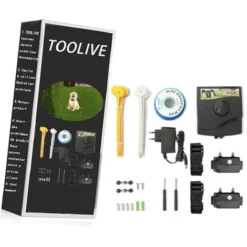 Cloture Electrique Pour Chien Collier Anti Fugue Avec 2 Colliers